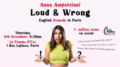 ENGLISH COMEDY IN PARIS / LOUD & WRONG – ANNA AMPATZIANI