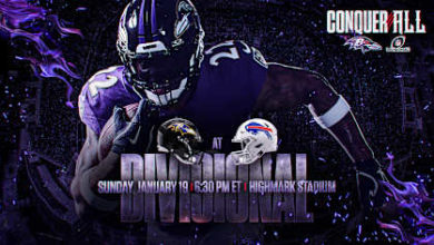 NFL Ravens Face Bills on Sunday Night in Divisional Playoffs