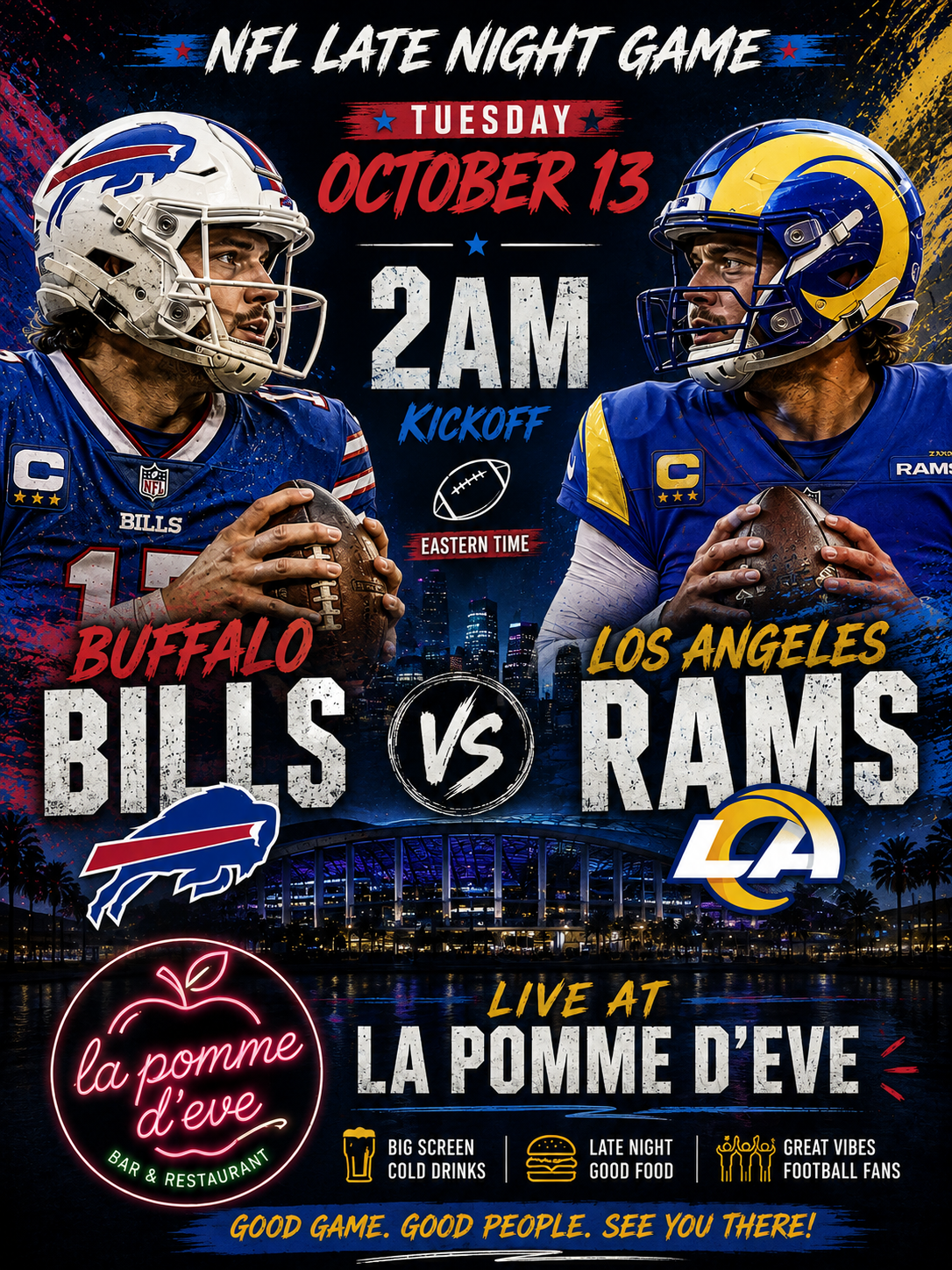 MONDAY LATE NIGHT NFL GAME