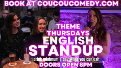 ENGLISH STAND UP COMEDY